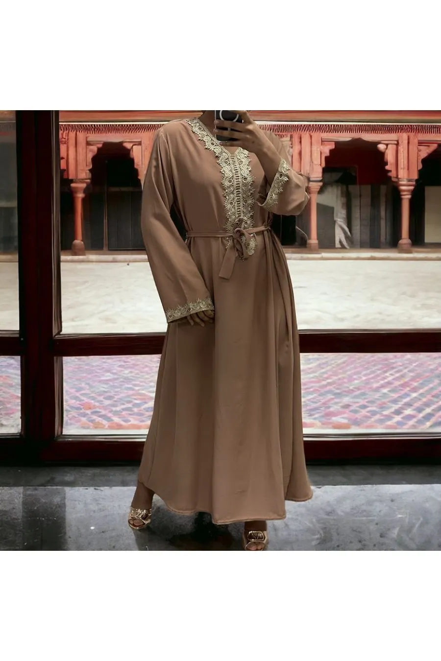 Abaya Layla camel