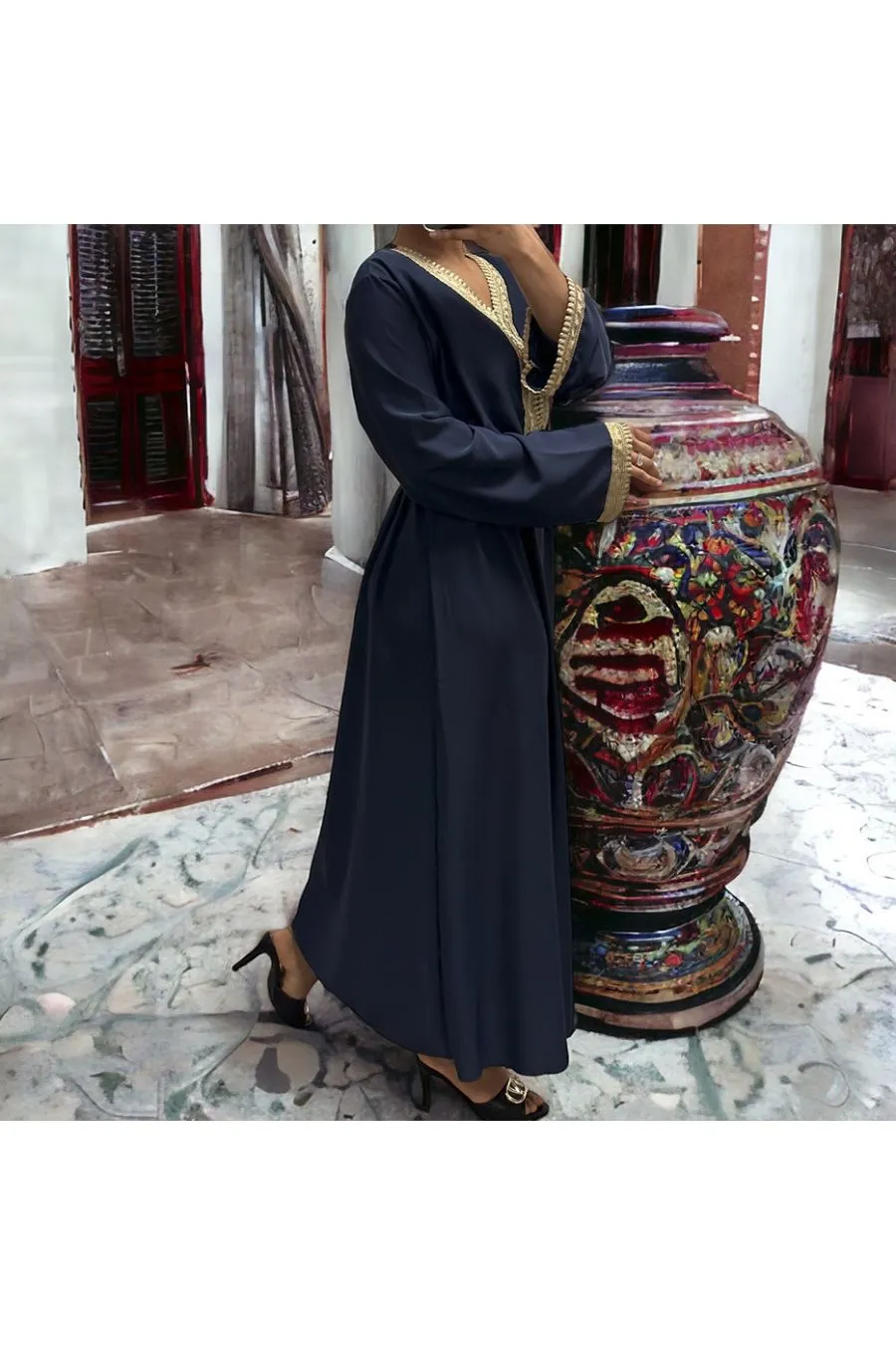 Abaya Qamar marine
