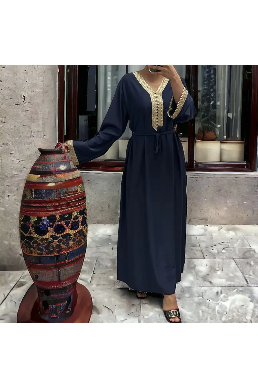 Abaya Qamar marine