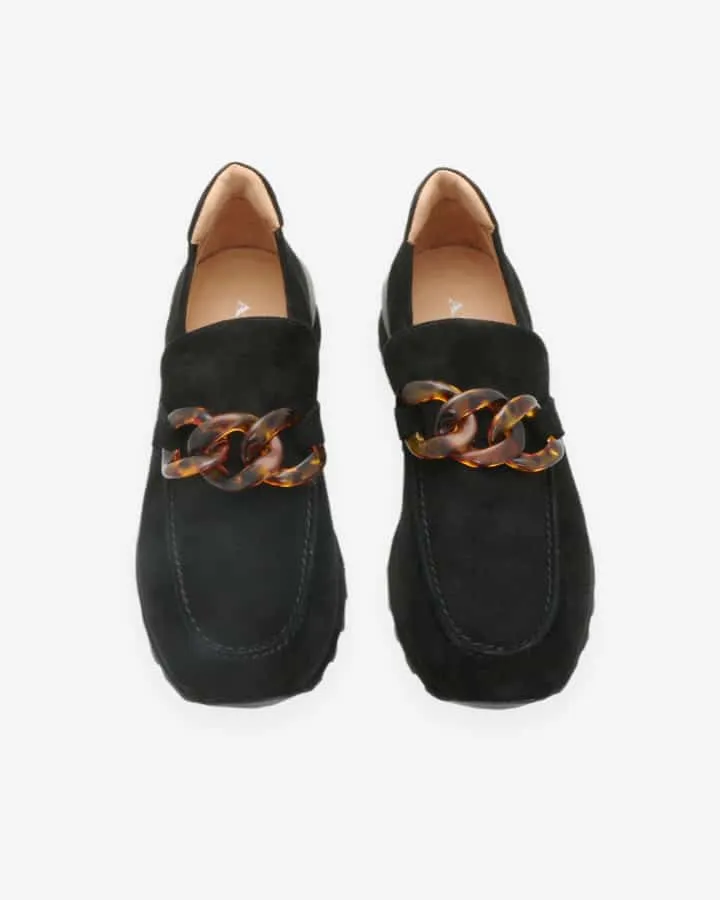 Basket Habillée Noire Femme | Yonir | Adige Chaussures