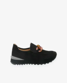Basket Habillée Noire Femme | Yonir | Adige Chaussures