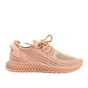 Baskets Pinnie camel brun