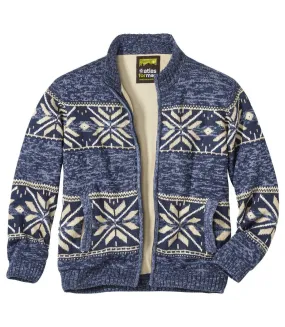 Blouson Tricot Doublé Polaire 