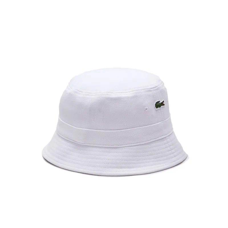 BOB LACOSTE EN PIQUÉ DE COTON BIOLOGIQUE UNI BLANC