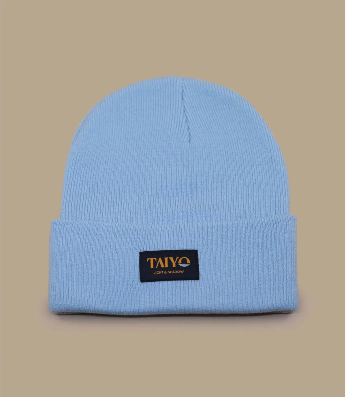 bonnet revers bleu ciel - Tessy Cuff Beanie sky blue Taiyo : Headict