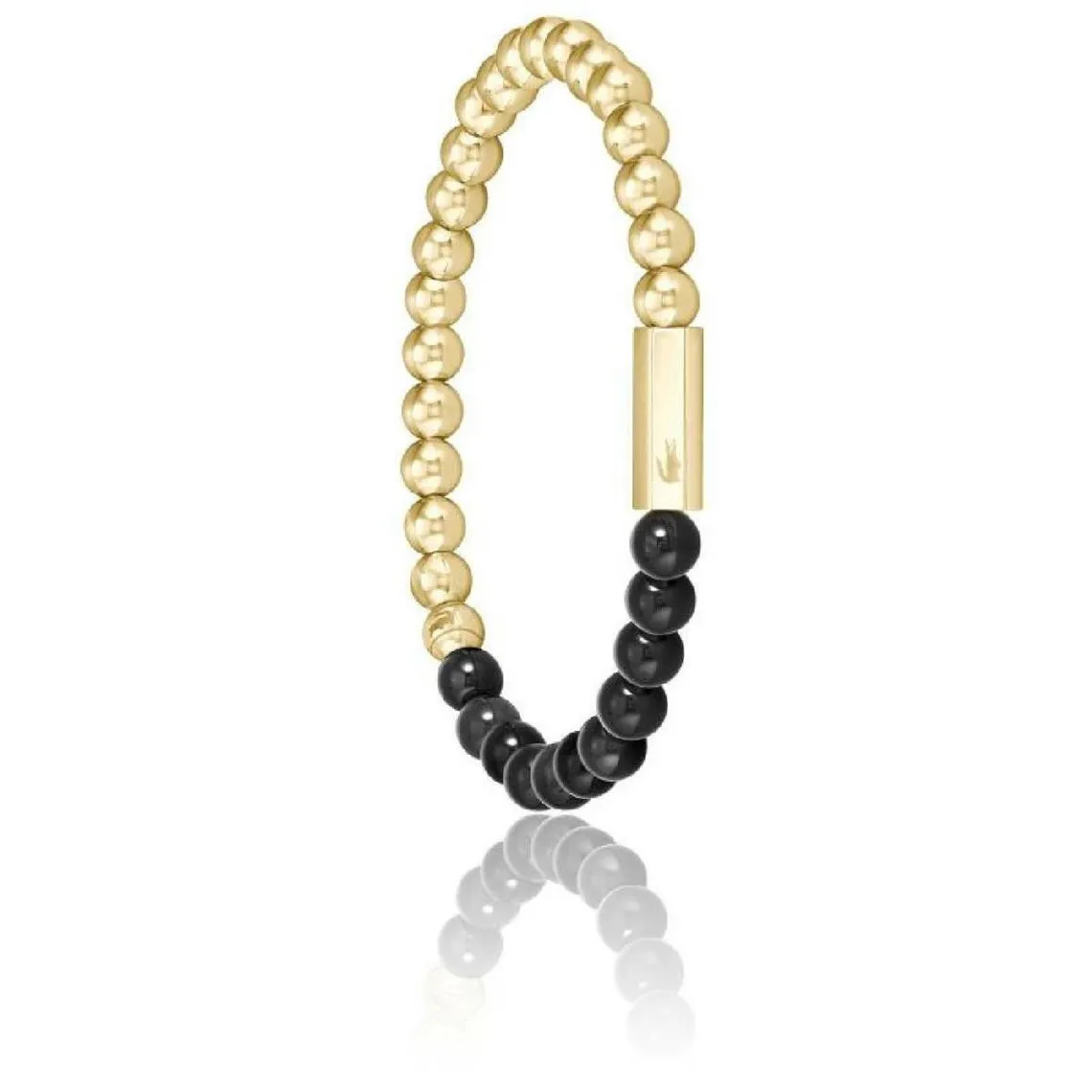 Bracelet Homme Lacoste Scottie - 2040247 Acier Doré, Noir | 3 Suisses
