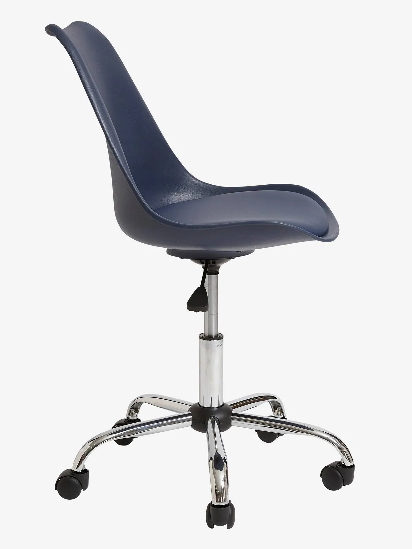 Chaise de bureau enfant à roulettes rose - Vertbaudet