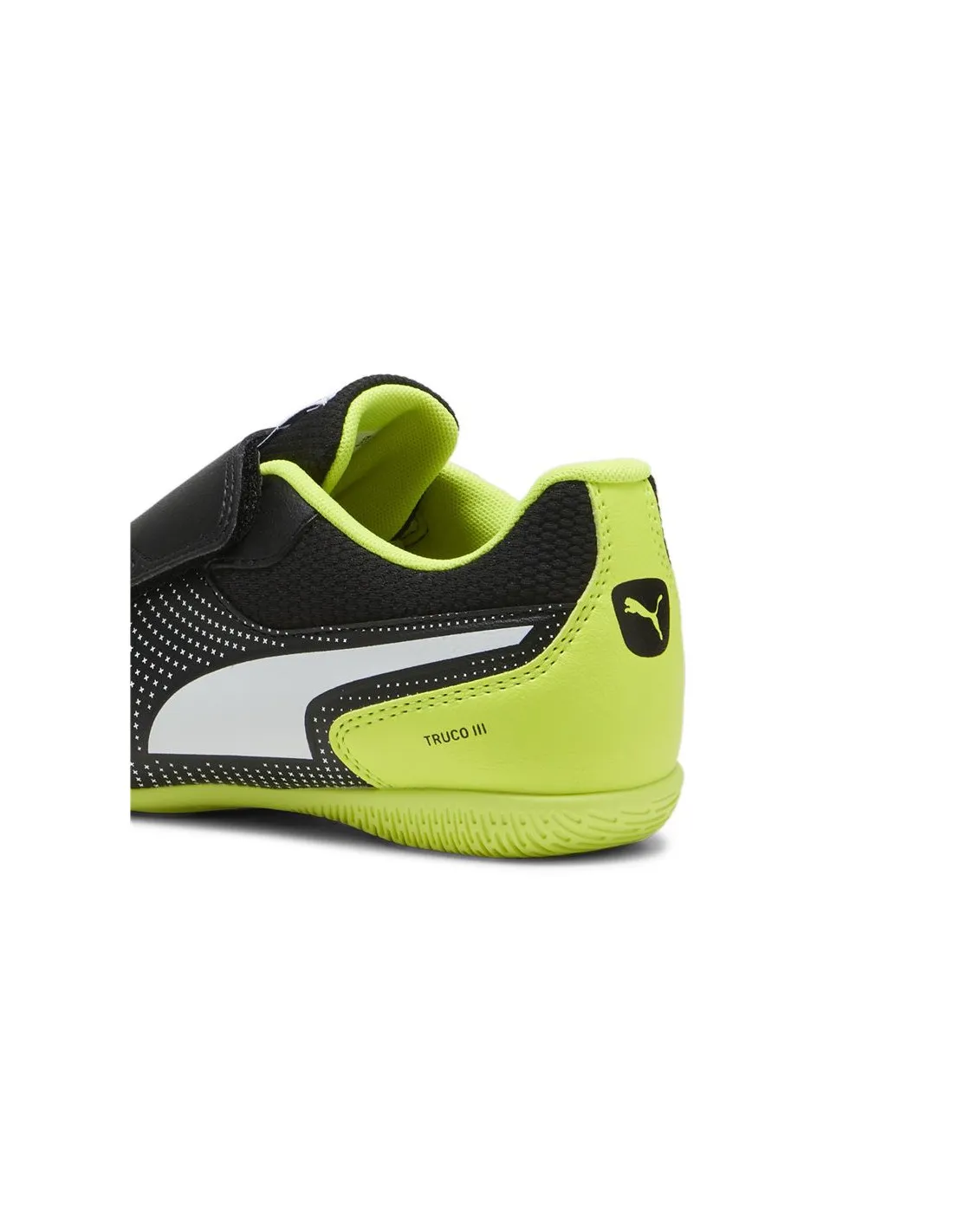 Chaussures de football sala Puma TRUCO II V Enfant Noir Blanc