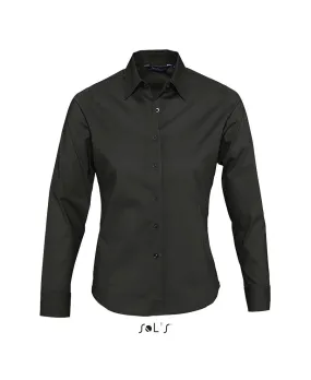 CHEMISE FEMME STRETCH MANCHES LONGUES EDEN