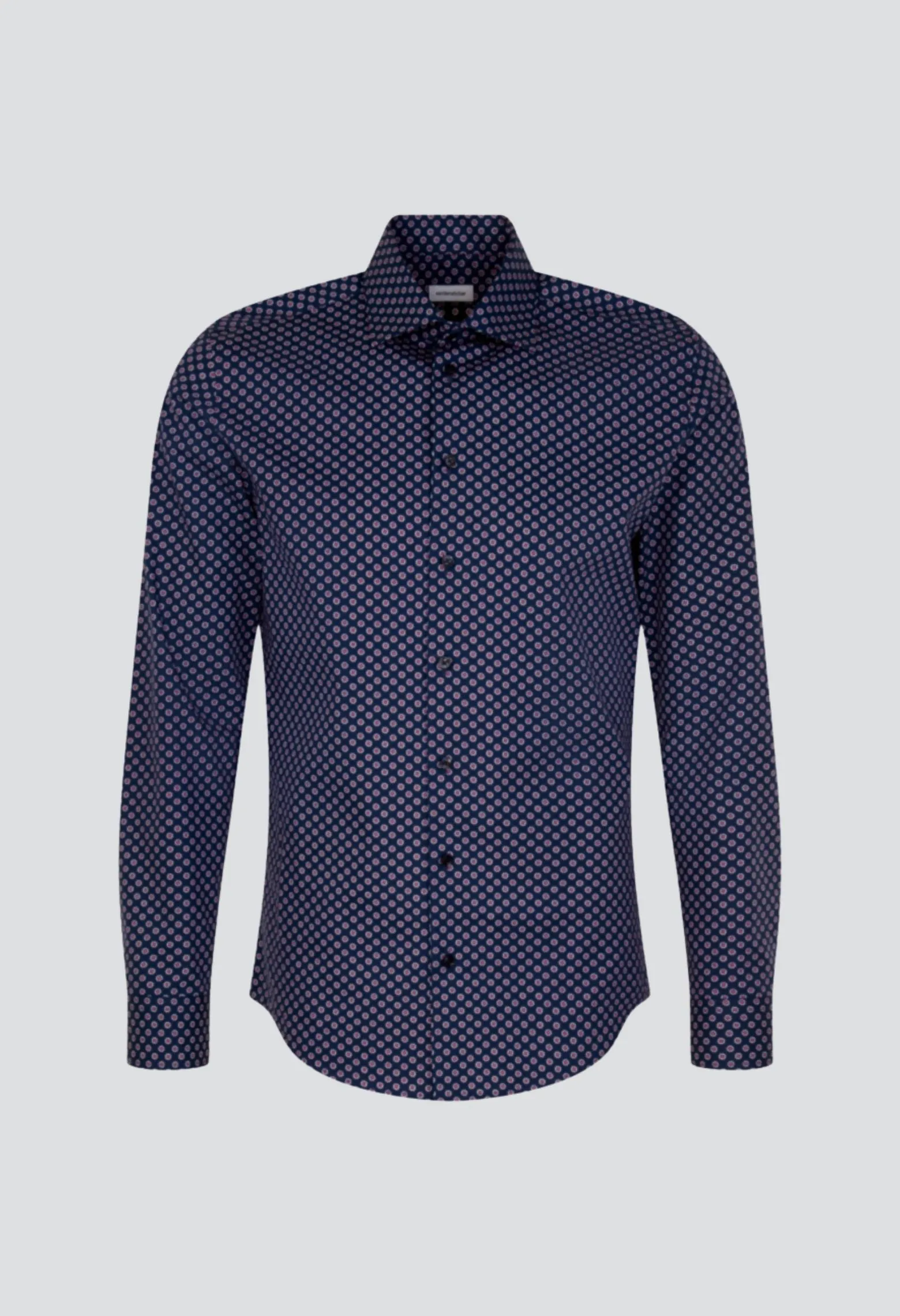 Chemise slim fantaisie marine Couleur Marine Taille 38