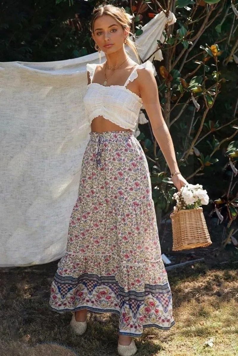 Jupe longue style bohème chic