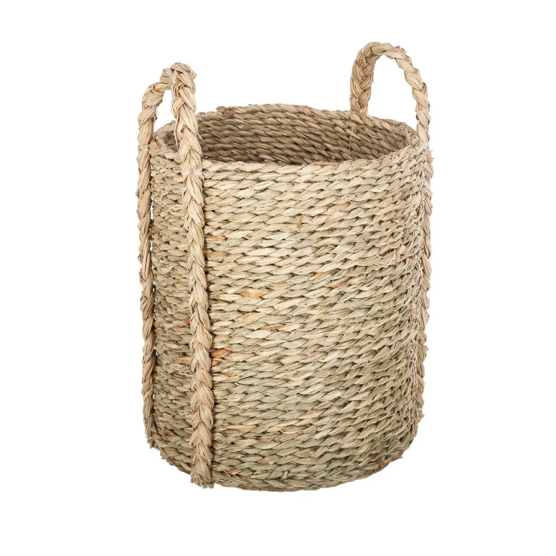 Lot de 3 paniers ronds seagrass naturel | 3 Suisses