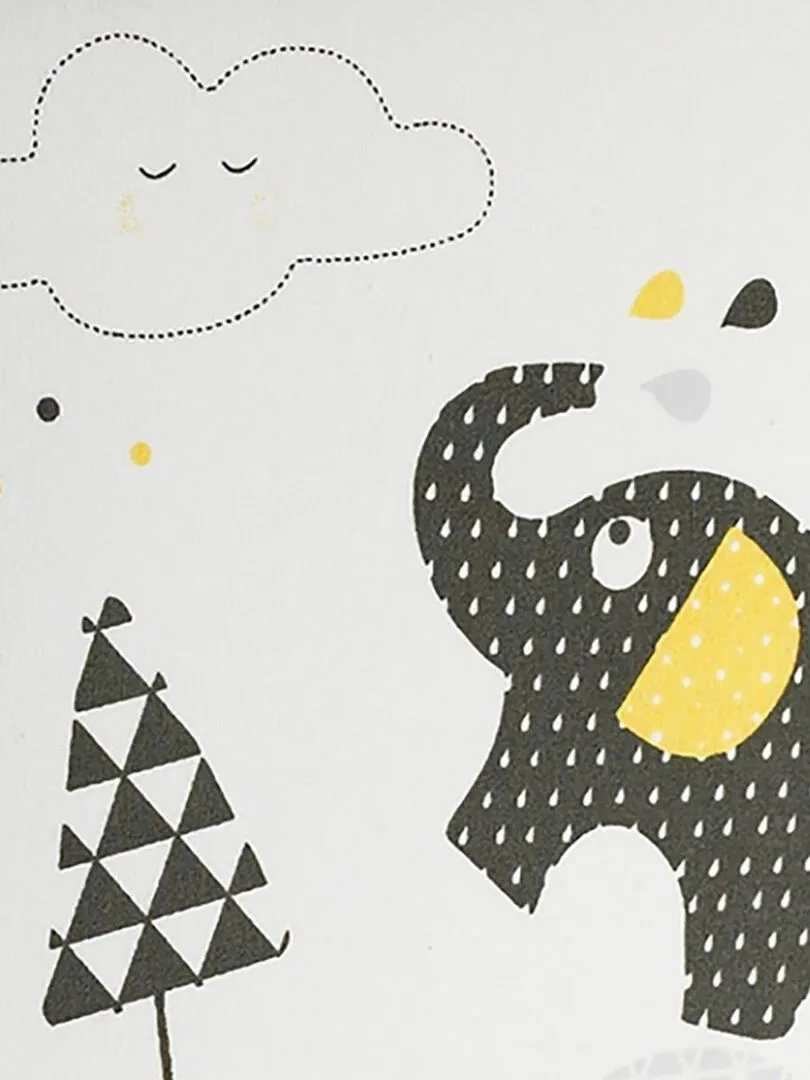 Luminaire enfant à poser en coton gris - SAUTHON - Gris