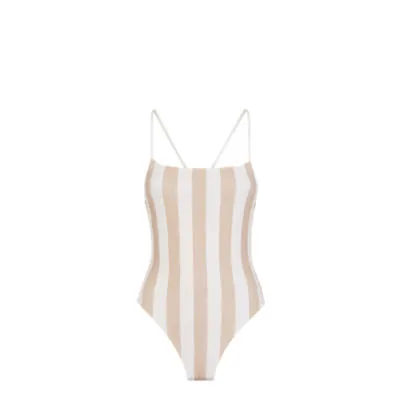 Maillot de bain - Maillot de bain réversible en Lycra® beige | Fendi