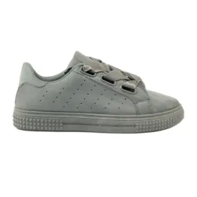 McKey Chaussures Creepers attachées avec un ruban gris
