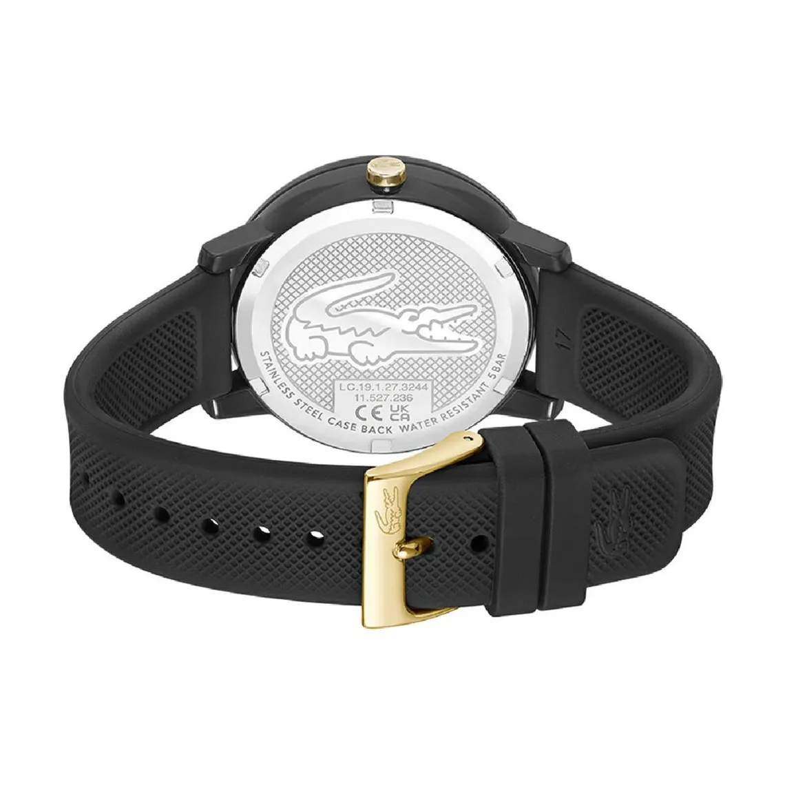 Montre Lacoste .12.12 Multi - 2001327 Femme Bracelet Silicone Noir | 3 Suisses
