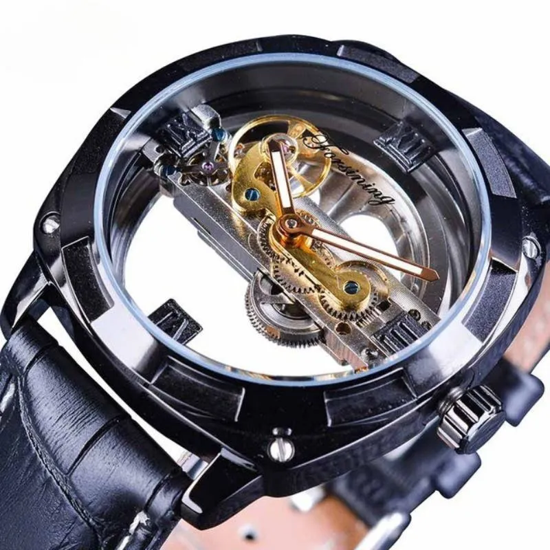 Montre Steampunk Cadran Transparent