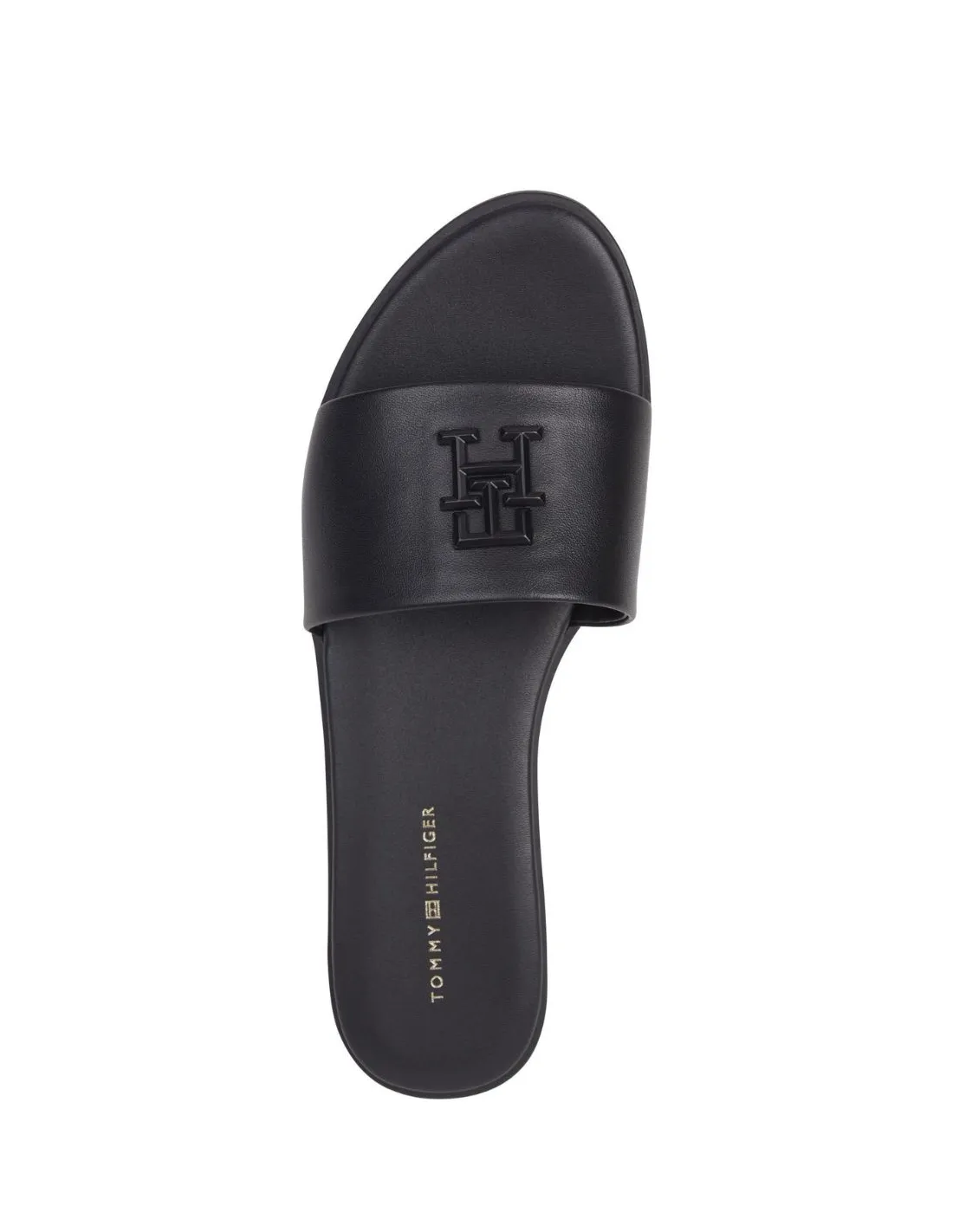 Mules plates femme Tommy Hilfiger Ref 59975 Noir