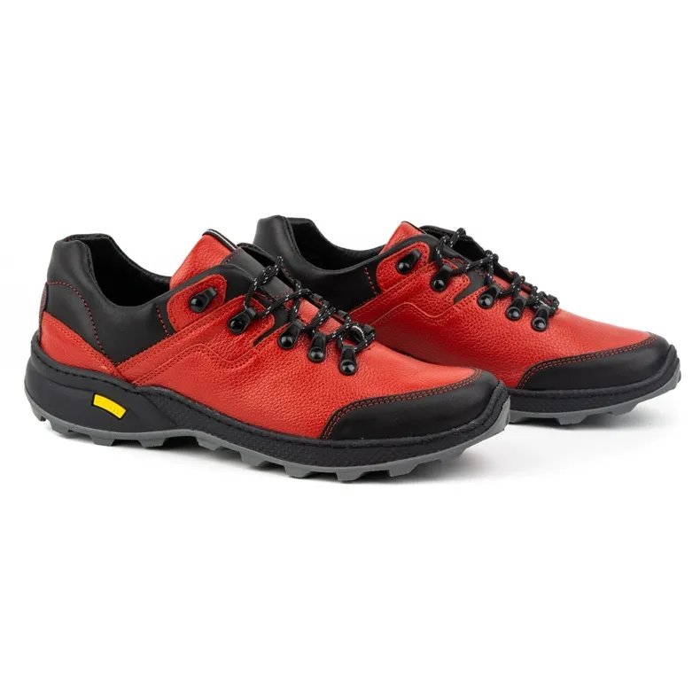 Olivier Chaussures trekking homme 515 rouge