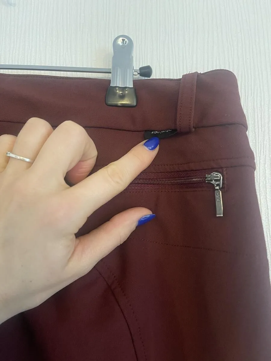 Pantalon bordeaux fouganza