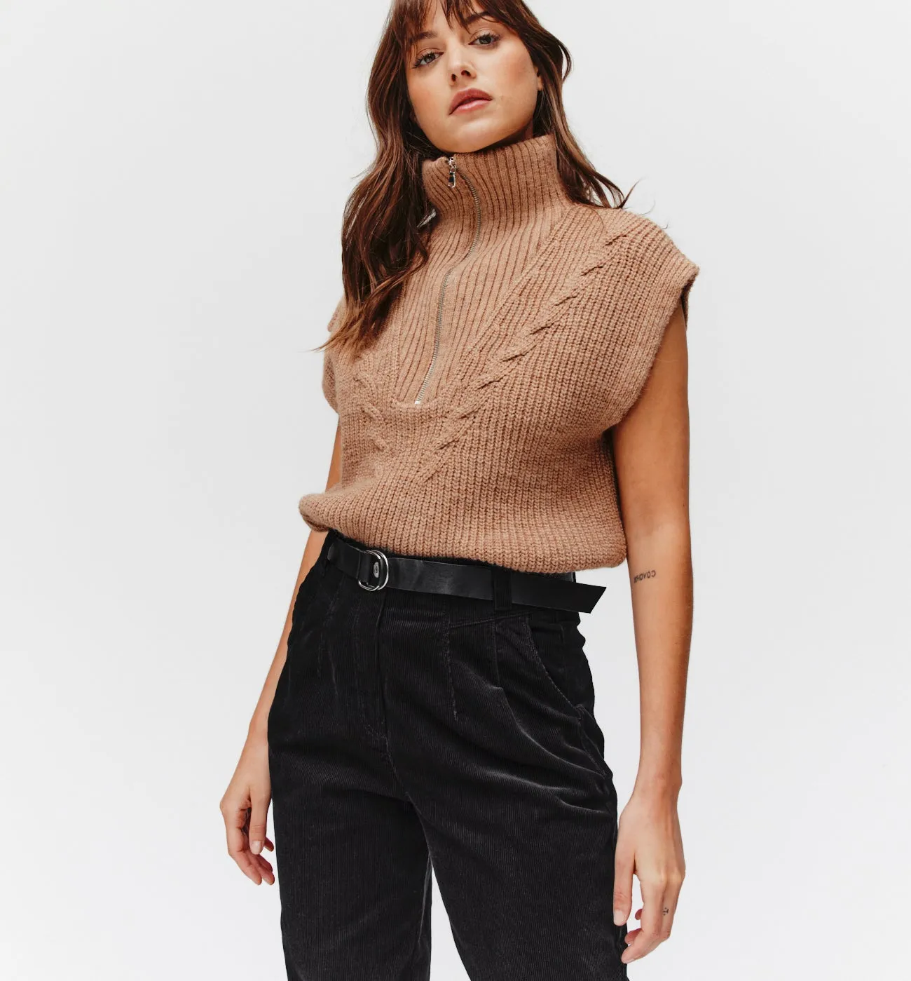 Pantalon en velours Femme - Noir
