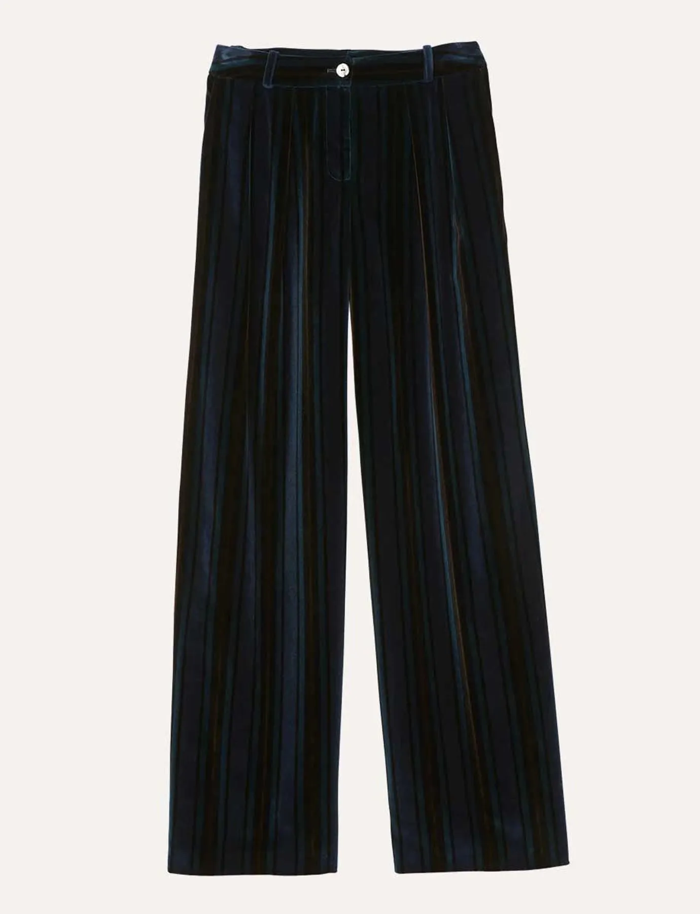 Pantalon Luciano en velours bleu