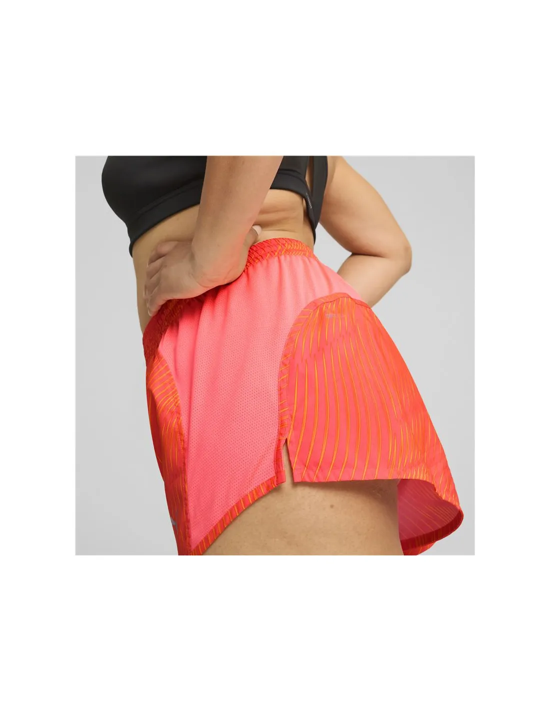 Pantalon Running Femme by Puma Run Favorite Aop Velocity 3" Short Coral