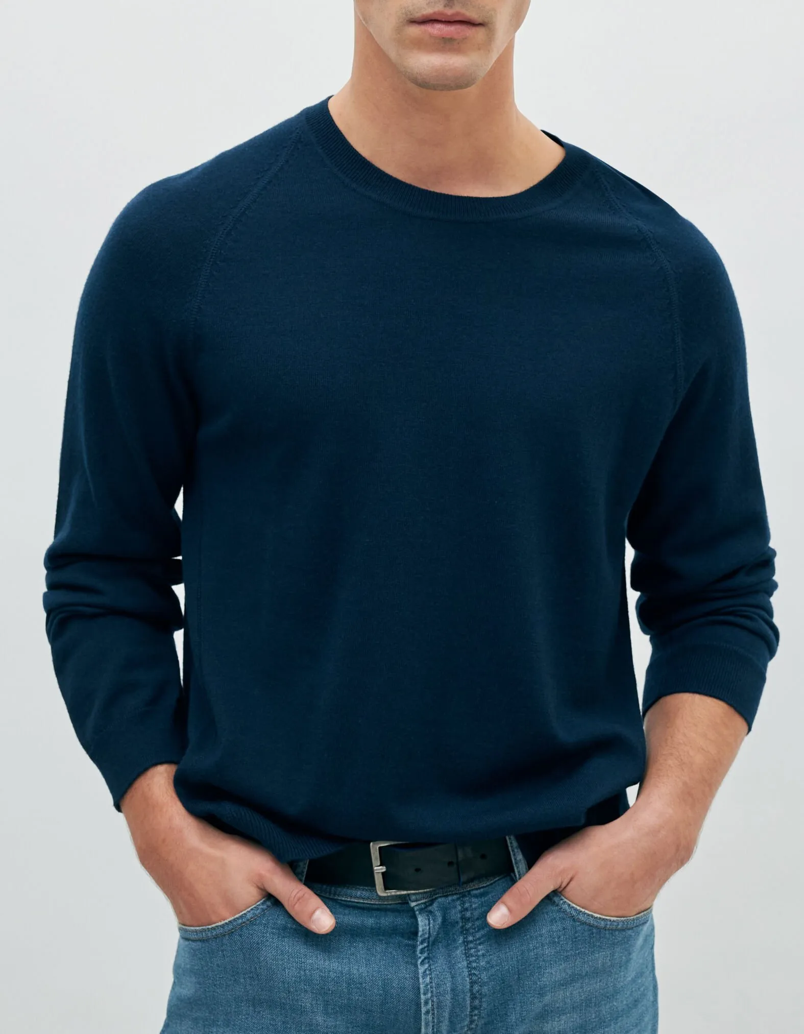 Pull marine tricot DRY FAST Homme