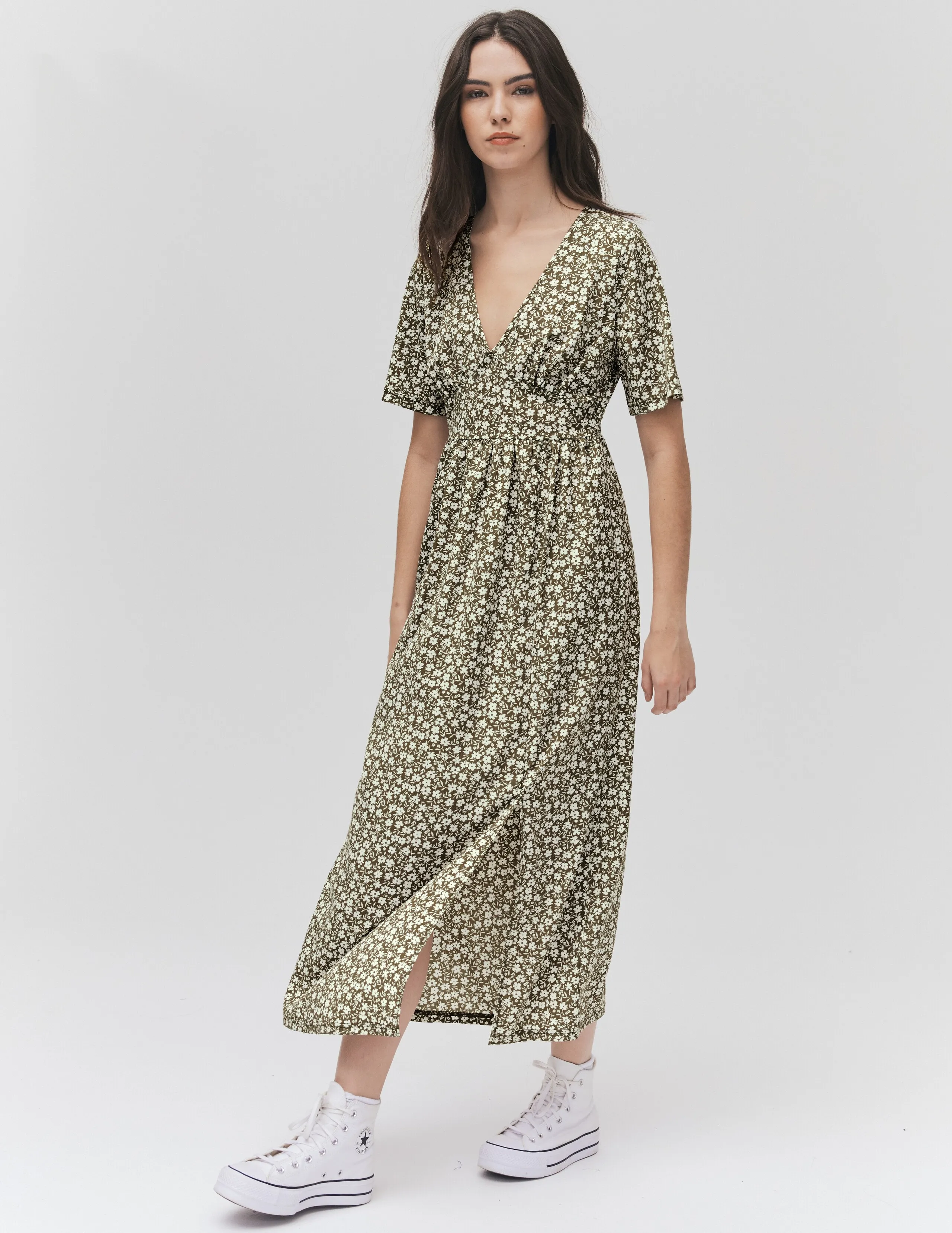 Robe longue imprimée