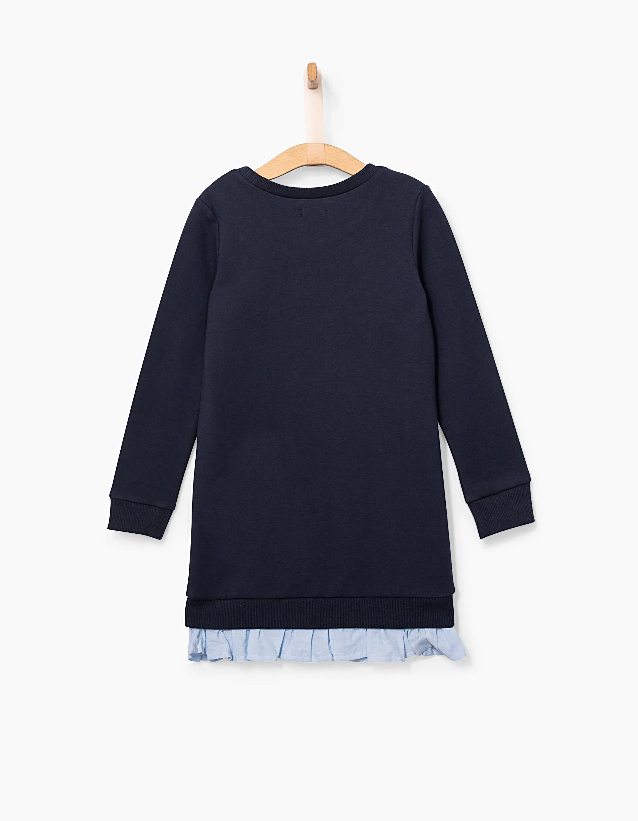 Robe navy avec effet trompe-l'œil fille