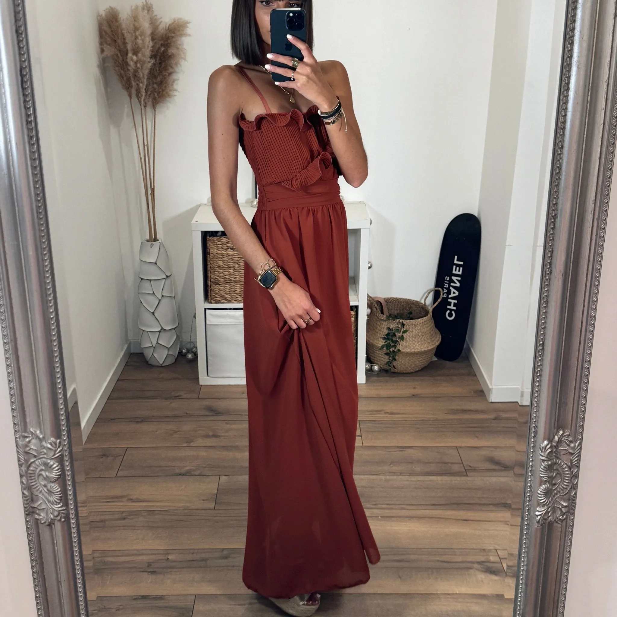 ROBE TERRACOTTA CLOTILDE