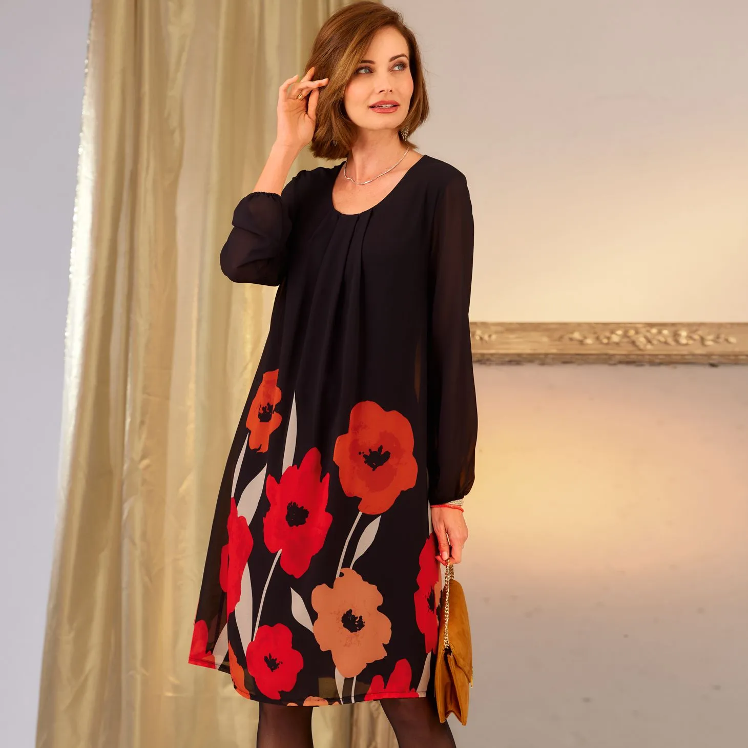 Robe imprimé coquelicot