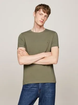 T-shirt extra slim extensible | Gris | Tommy Hilfiger