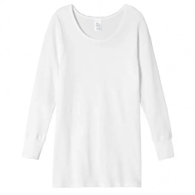 T-shirt Femme Interlock Coton Manches Longues - Maison Lemahieu - Marques de France