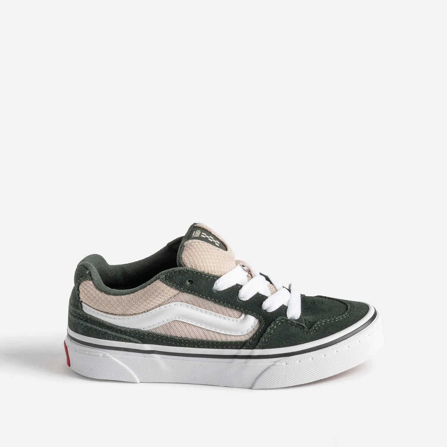 Tennis VANS vert foncé cuir velours et mesh beige - Chaussures de sport Sport | ERAM