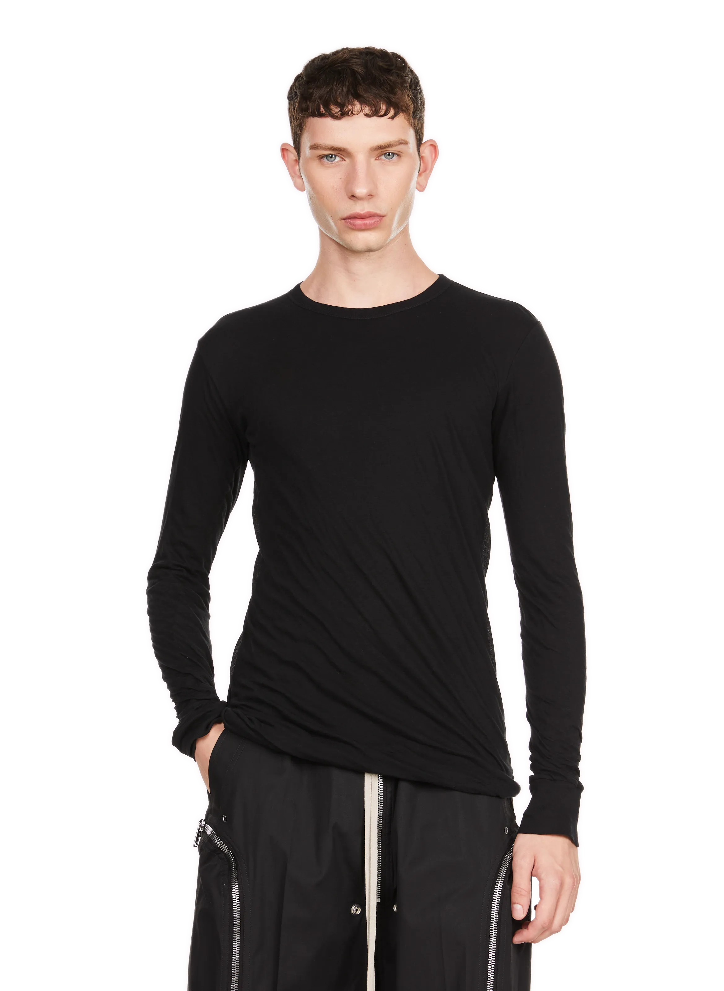 TOP MANCHES LONGUES EN COTON - RICK OWENS pour HOMME | Printemps