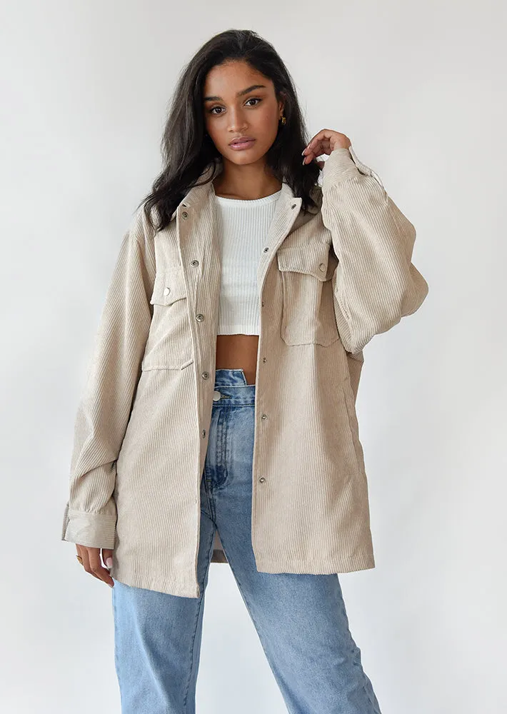 Veste en velours côtelé